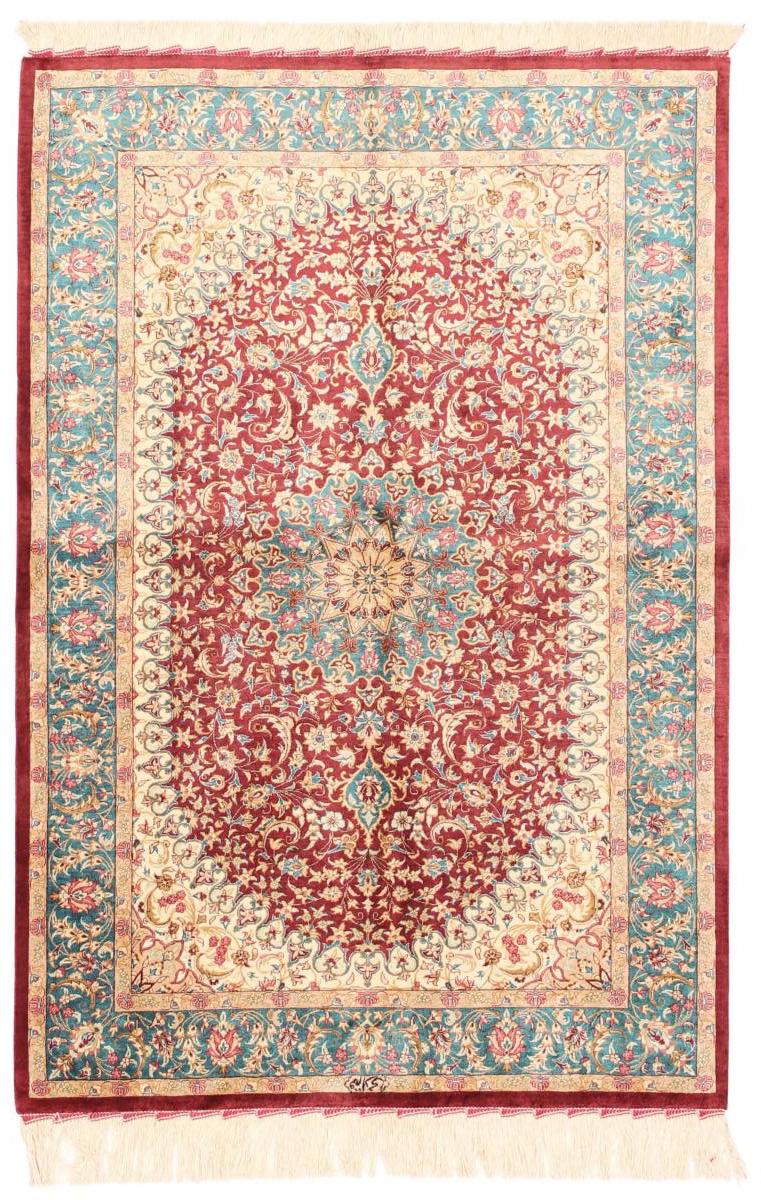 Persian silk carpet from Qom by Nain Trading, approx. 1.000.000 knots/m2