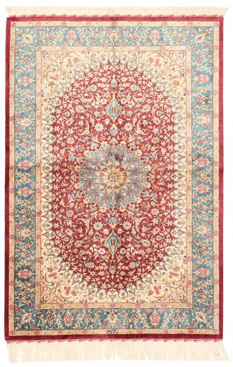 Persian silk carpet from Qom by Nain Trading, approx. 1.000.000 knots/m2