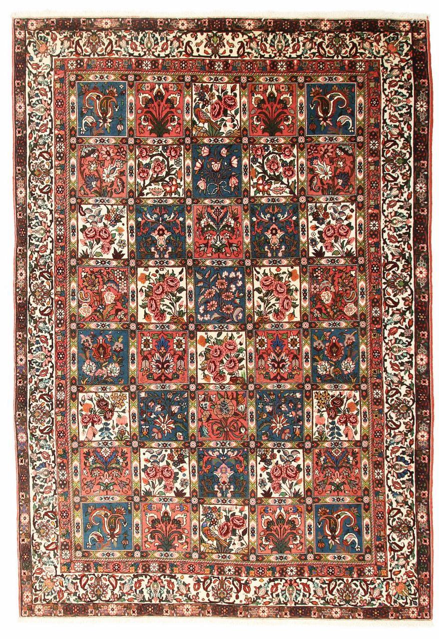 Persischer Bakhtiar mit Chesti Muster, ca. 130.000 Knoten/m2