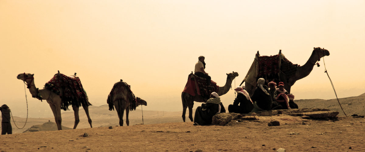 Nomads Caravan in the Desert