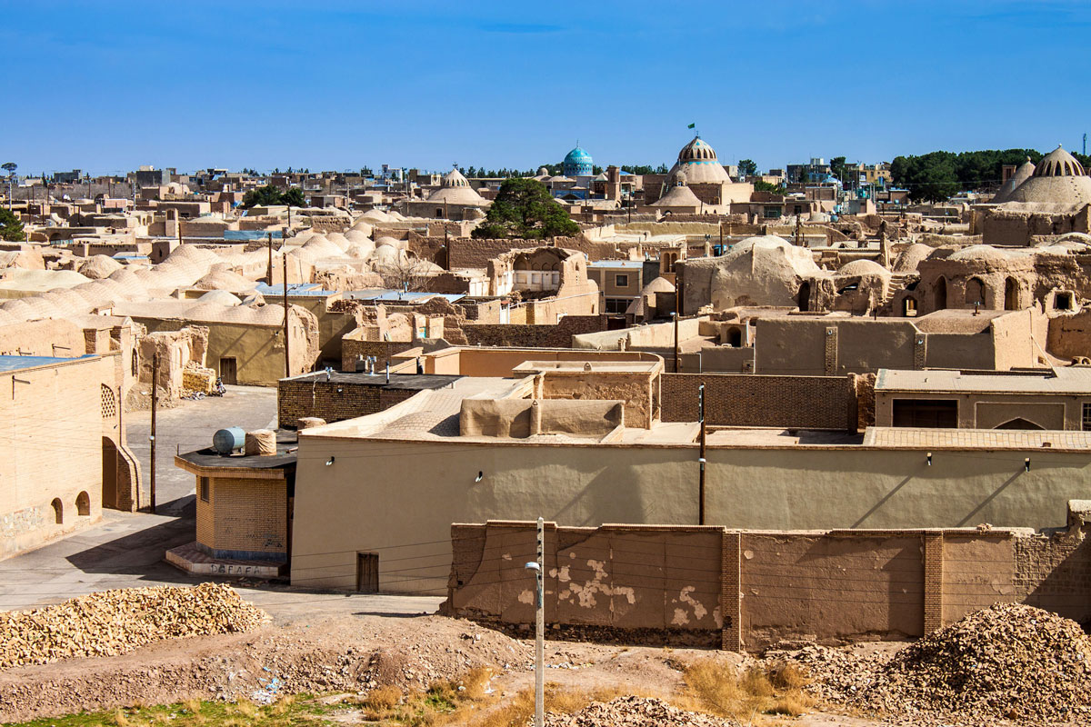 Panorama of the desert city Nain